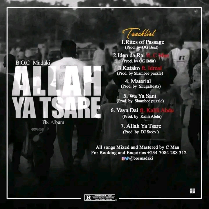 B.O.C Madaki Allah Ya Tsare Album download