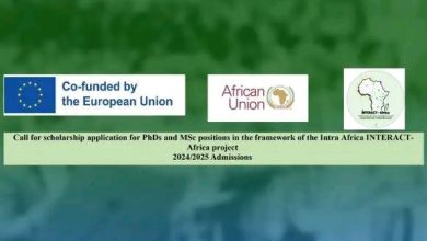 INTERACT-Africa Project Call for Trainee Scholarship Applications (2025): INTERACT-Africa is offering scholarships for trainee mobility to gain international experience. This program aims to promote inclusive learning and capacity building in green Chemistry, Biology, and Information Technology, fostering entrepreneurship and sustainable economic growth in Africa.