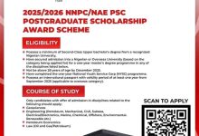 NNPC & NAE PSC Postgraduate Scholarship Award Scheme 2025/2026