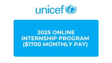 UNICEF Opens 2025 Online Internship Program ($1700 Monthly Pay) – Apply Now!